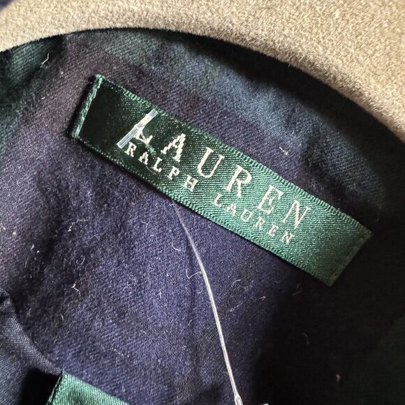 Lauren Ralph Lauren Blackwatch Plaid Blue Green Cotton Blazer 12 - Picture 10 of 11